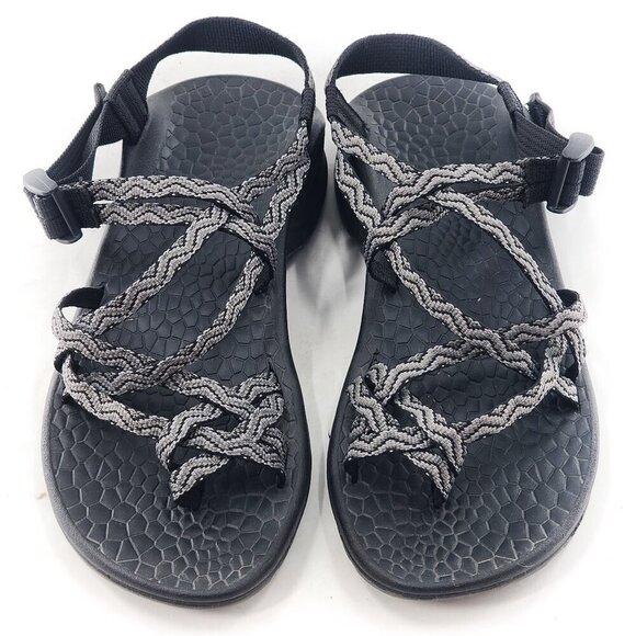 CHACO Updraft EcoTread ZX/2 Gray Wave Toe Loop Sandals - Picture 1 of 6